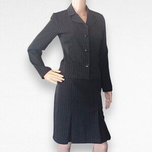 Black Striped Suit Set